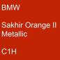 Preview: BMW, Sakhir Orange II Metallic, C1H.